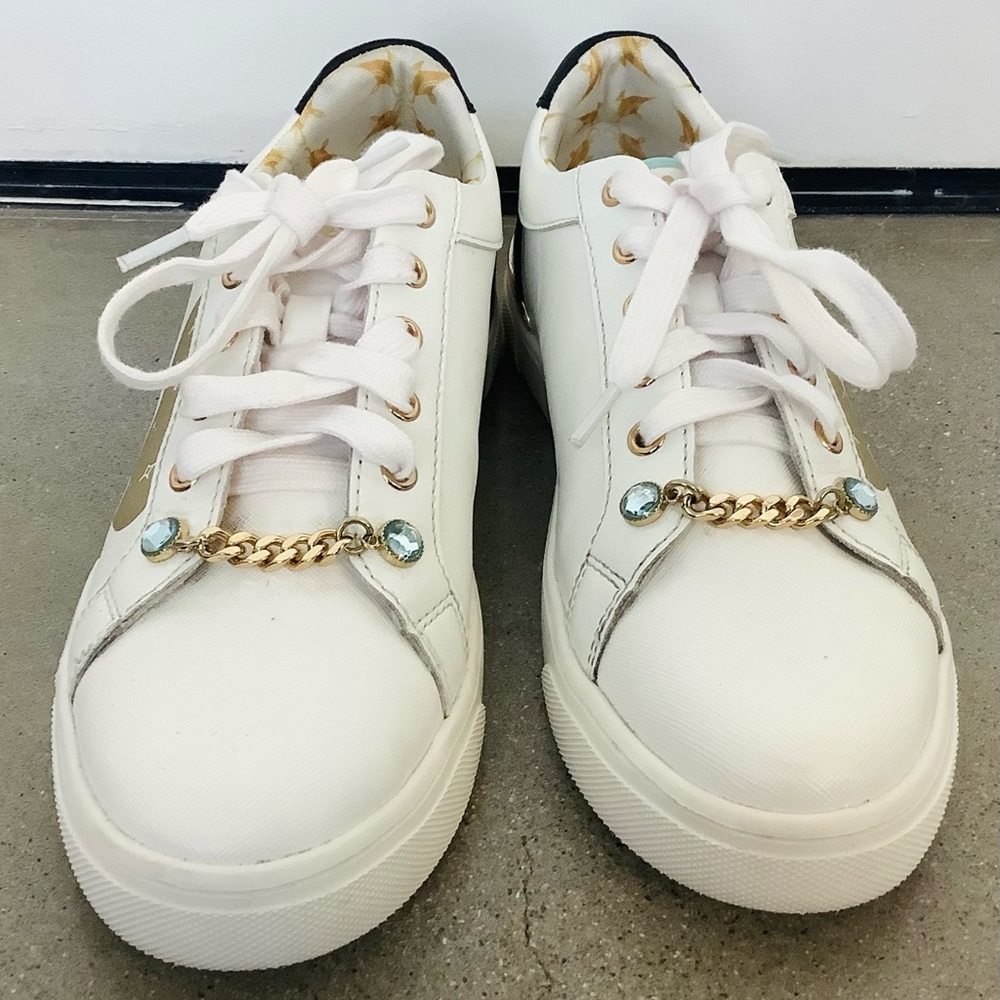 Aldo Shoes | Aldo X Disney Jasmine Sneakers 7 Gold/White Size 7 - Picture 3 of 8